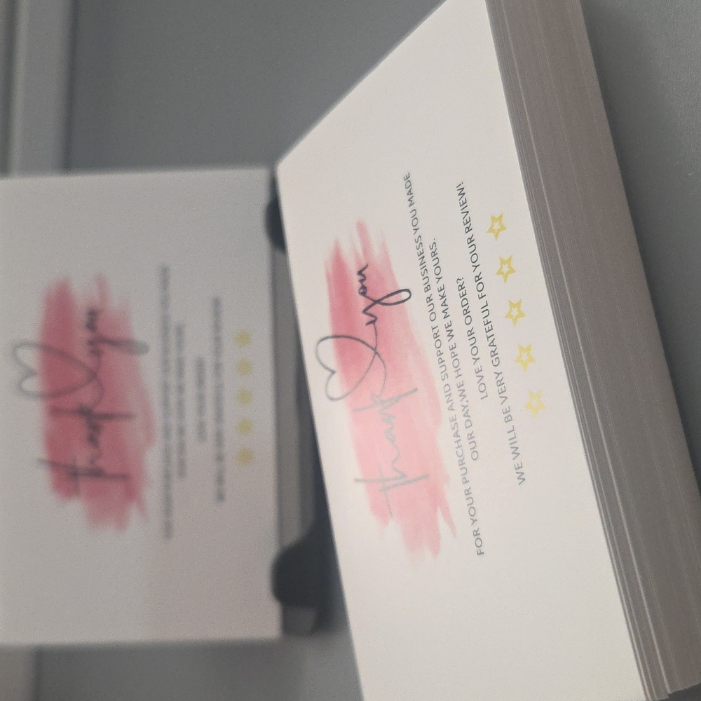 50 Thank You Cards With Heart NWT - Picture 5 of 5